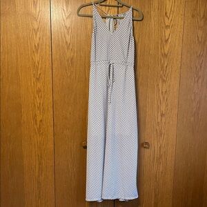 Elegant Blue and White Dress